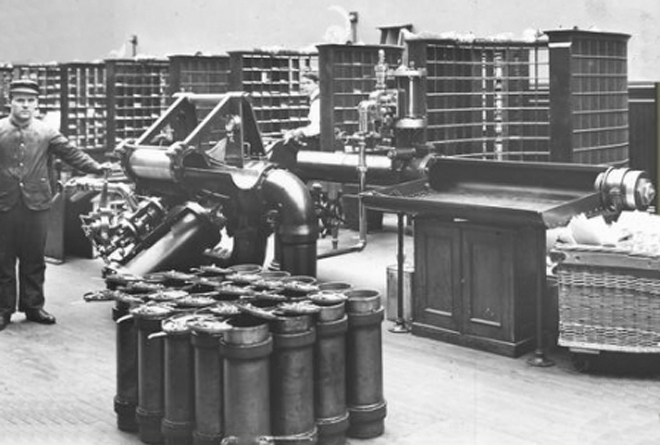 从19世纪开始在纽约曼哈顿运行的气动管道系统Pneumatic tube system 64 从19世纪开始在纽约曼哈顿运行的气动管道系统Pneumatic tube system