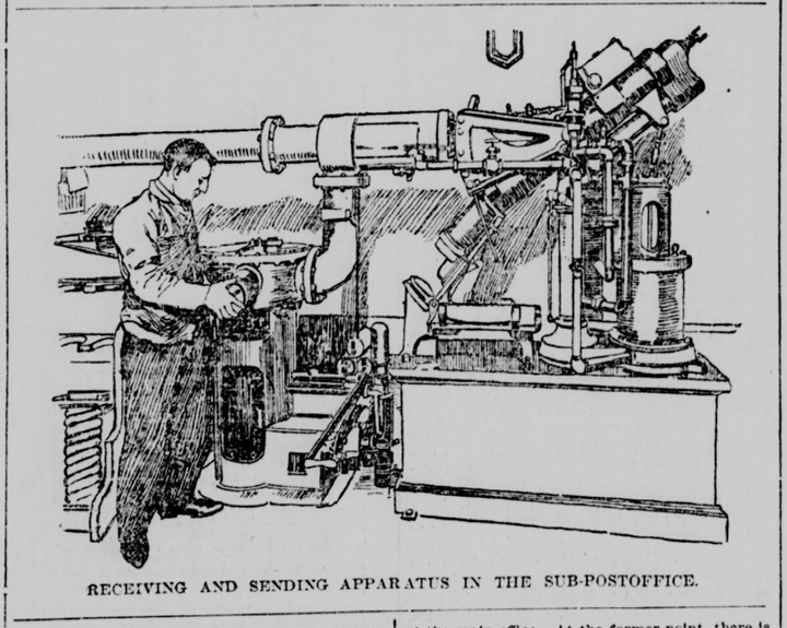 从19世纪开始在纽约曼哈顿运行的气动管道系统Pneumatic tube system 60 从19世纪开始在纽约曼哈顿运行的气动管道系统Pneumatic tube system